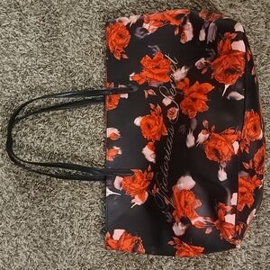 Victoria's Secret Limited Edition 2019 Large Red Floral Rose Tote Bag